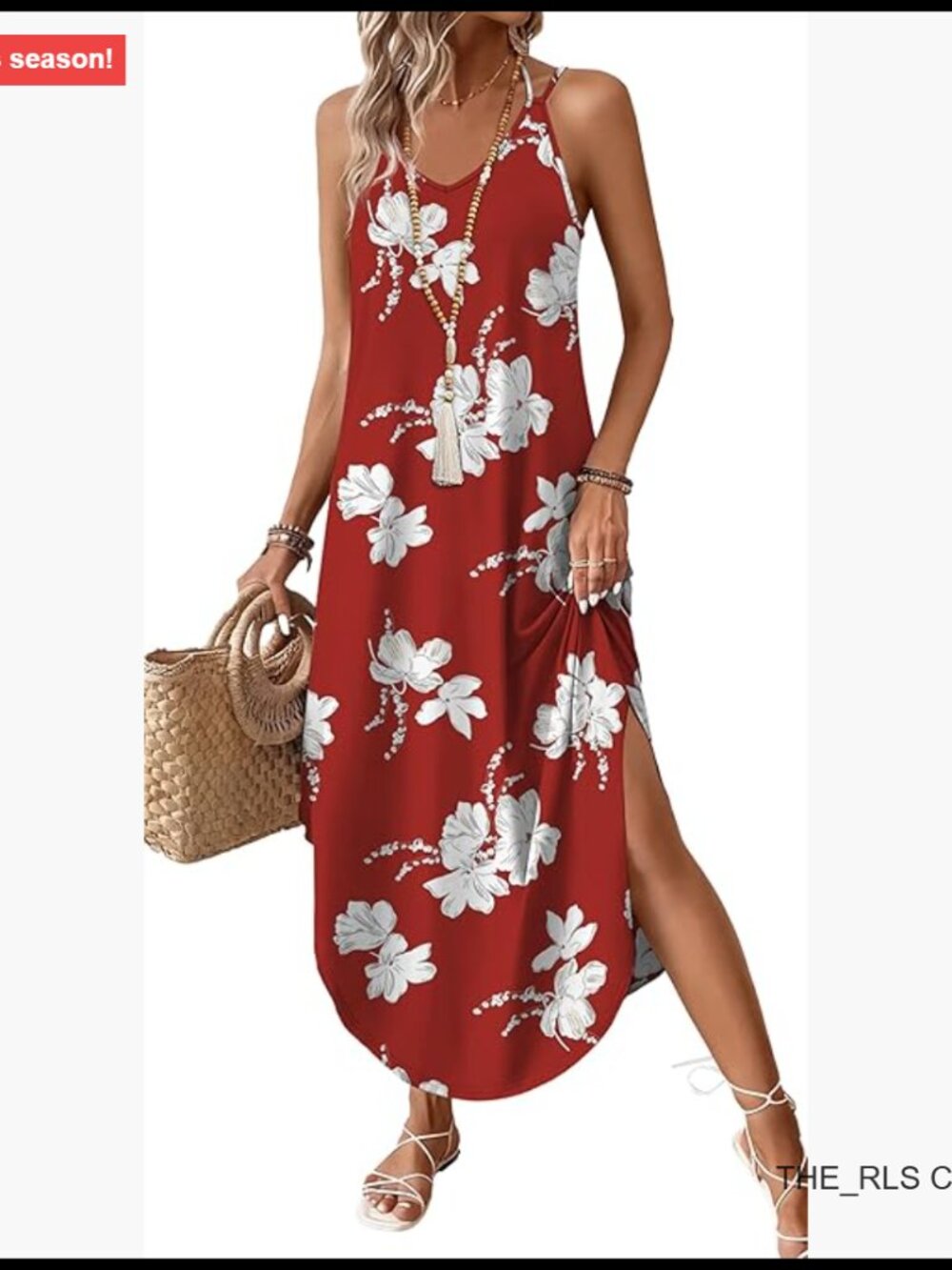 Polyester Spandex Halter Maxi Dress Boho Casual Summer Sundress